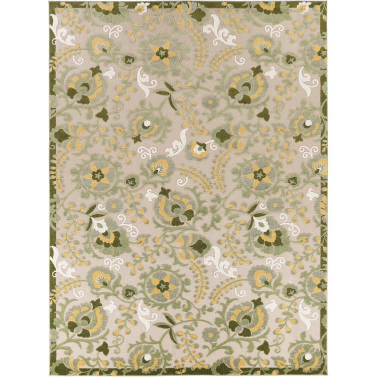 Davar Floral Indoor/Outdoor Area Rug