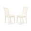 Ensemble de salle à manger 5 pièces comprenant une table de salle à manger rectangulaire et 4 chaises de cuisine, 36 po x 60 po, lin blanc-276269945-276269946-362779449