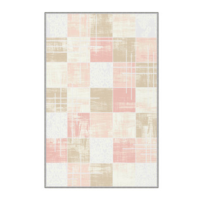 Stylish Woven Carpet (3.9 x 4. ft), 1% Polyester, Pile Height: .3 in | Antibacterial & Non-Slip Underside, 3D Digital Printing | Machine Washable, Perfect for Home Décor, Living Room & Bedroom Use