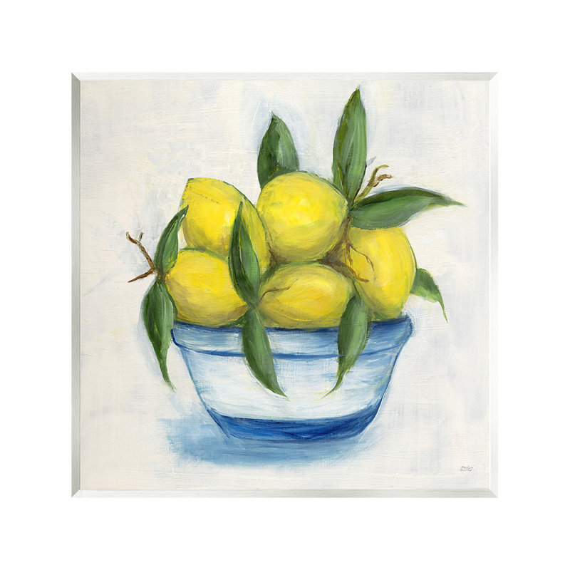 Art traditionnel sur bois, citrons traditionnels par Marilyn Dunlap