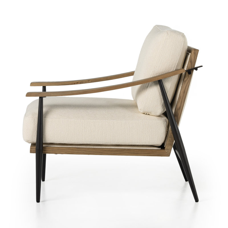 Kempsey Chair, Kerbey Ivory Polyester Blend