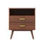 Table de chevet tiroir en noyer foncé-895275130