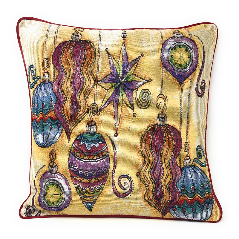  Elegant Ornaments Throw Pillow