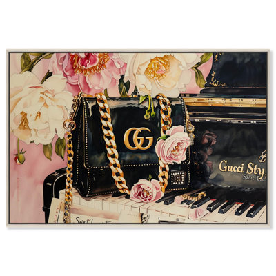 «Purse and Piano Canvas Fashion Art Prints» par Art Remedy