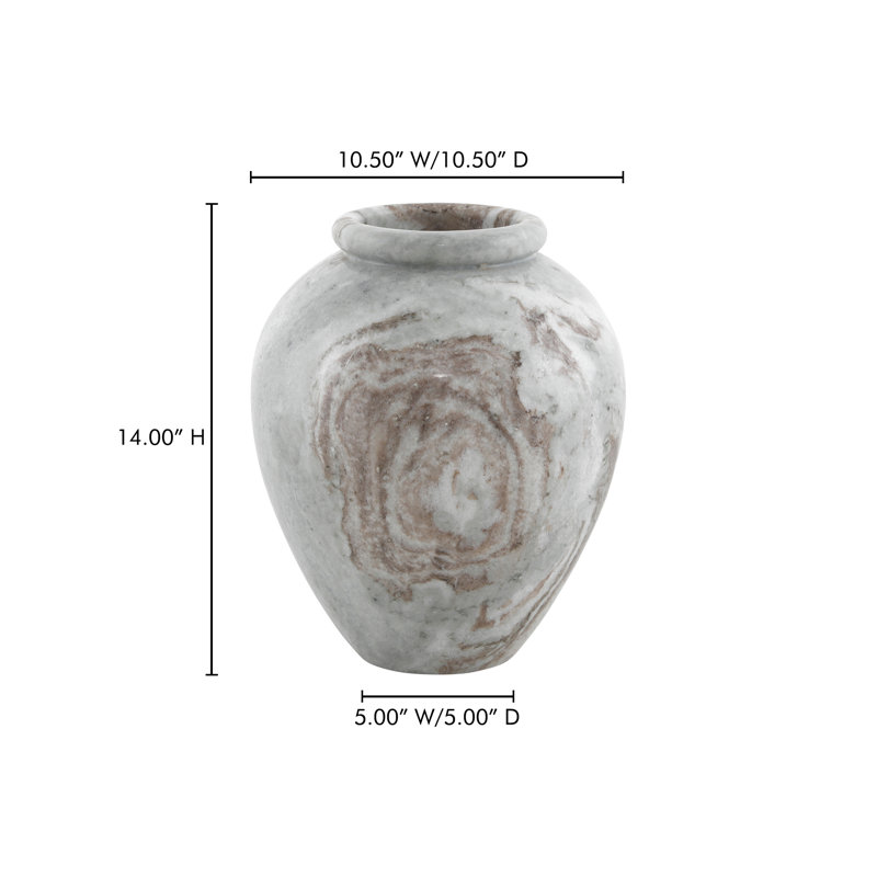 Keirrah Vase Torrento Marble