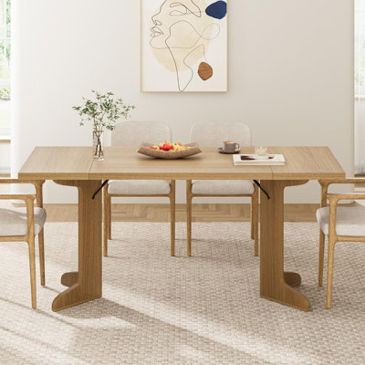 Table de salle à manger 71,1 pouces pour 6 à 8 personnes, table de ferme rectangulaire, grande table en bois avec plateau épais et pieds robustes, meubles de cuisine et de salle à manger