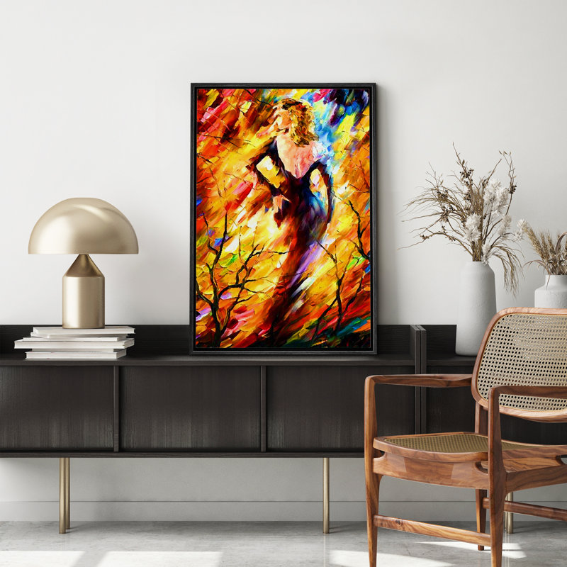 Lady's Back In Elegant Dress, impressions sur toile colorées pour le décor de la chambre à coucher du salon