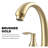Double Handle Deck Mounted Roman Tub Faucet with Rough-in Valve-102053825