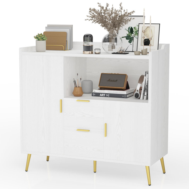 Armoire de rangement Garvee, Blanc