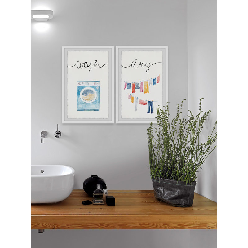 Tamela Machine Wash and Line-Dry by Marmont Hill - 2 Piece Single Picture Frame Rectangle Painting