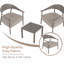 Ensemble de chaises modernes 2 pièces avec sièges rembourrés et cadre en acier-609942161-609942172