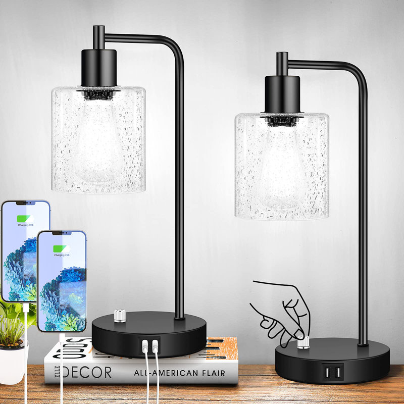 Lampe de bureau USB en métal Gershwin