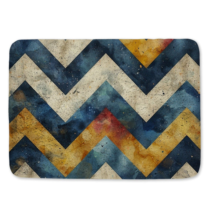Khalisa Microfiber / Microsuede Non-Slip Bath Mat, 17" W x 24" L