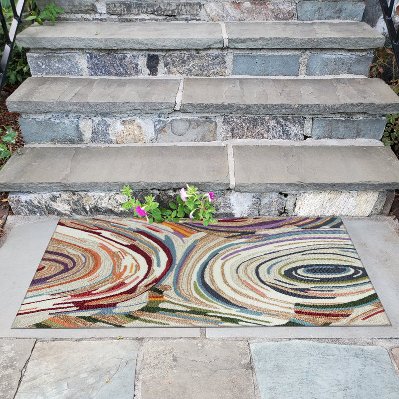 Olutosin Memphis Indoor/Outdoor Area Rug, Rectangle 1'8" x 2'6"