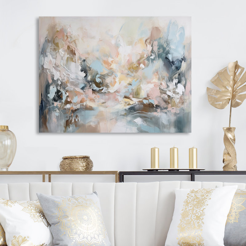 Feinstein Delicate Brushstrokes Abstract IV On Canvas Print, 30" H x 40" W, Wrapped Canvas, No Frame