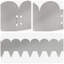 15 cm H x 103 cm W Steel Lawn Edging Fencing