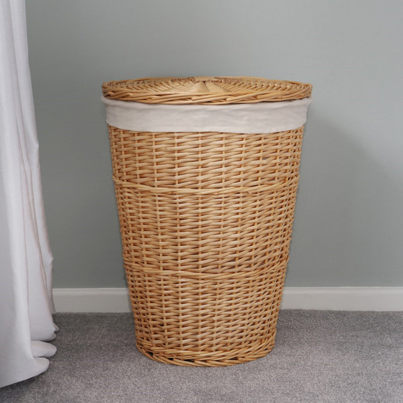Hand Woven Wicker Laundry Hamper