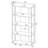 4-Shelf Bookshelf