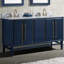 61'' W Double Marble Vanity Top