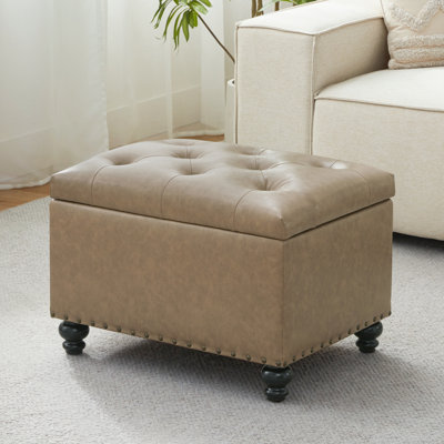 23.6" W Rectangle Upholstered Storage Ottoman