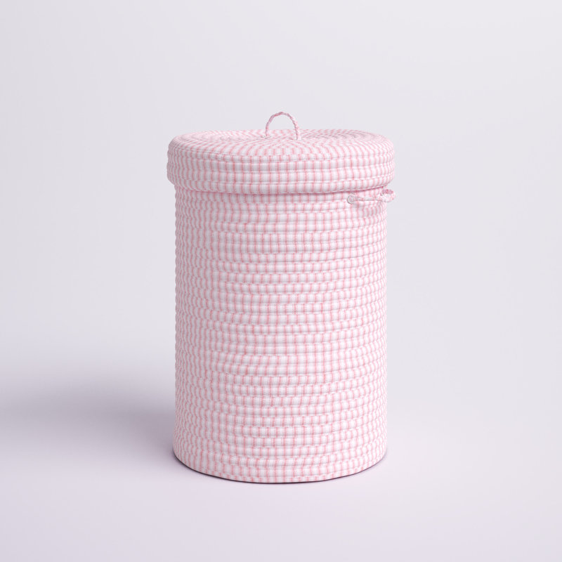 Ultra Easy Carry Dirty Clothes Fabric Laundry Hamper, Pink