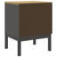 Armoire de chevet cire en bois massif 17,7 po x 15,4 po x 22,4 po Ebern Designs Ebern Designs-302041774