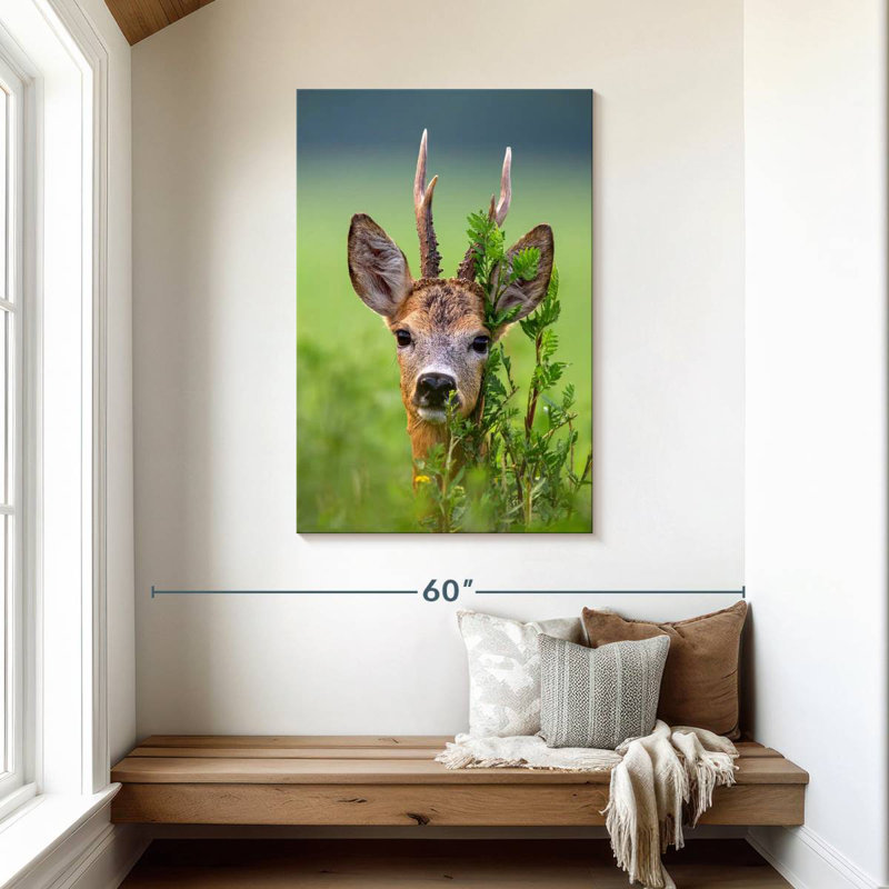Deer Peeking, 45" H x 30" W