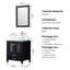Ensemble de meuble-lavabo simple 25 po avec miroir Rodarte-345031276