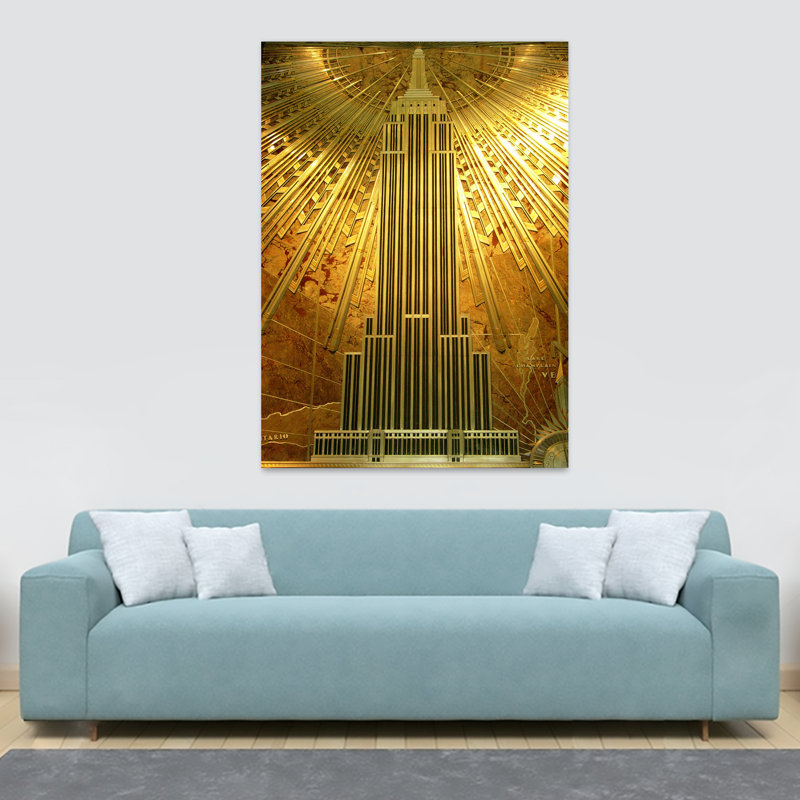 Empire State Building - Wrapped Canvas Print, 30.5cm H x 40.6cm W x 3.8cm D