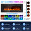 36-Inch Black Electric Fireplace