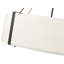 Luminaire suspendu 6 lumières Ivy Bronx Rhayna en or moderne / blanc avec abat-jour en tissu blanc-1938345974