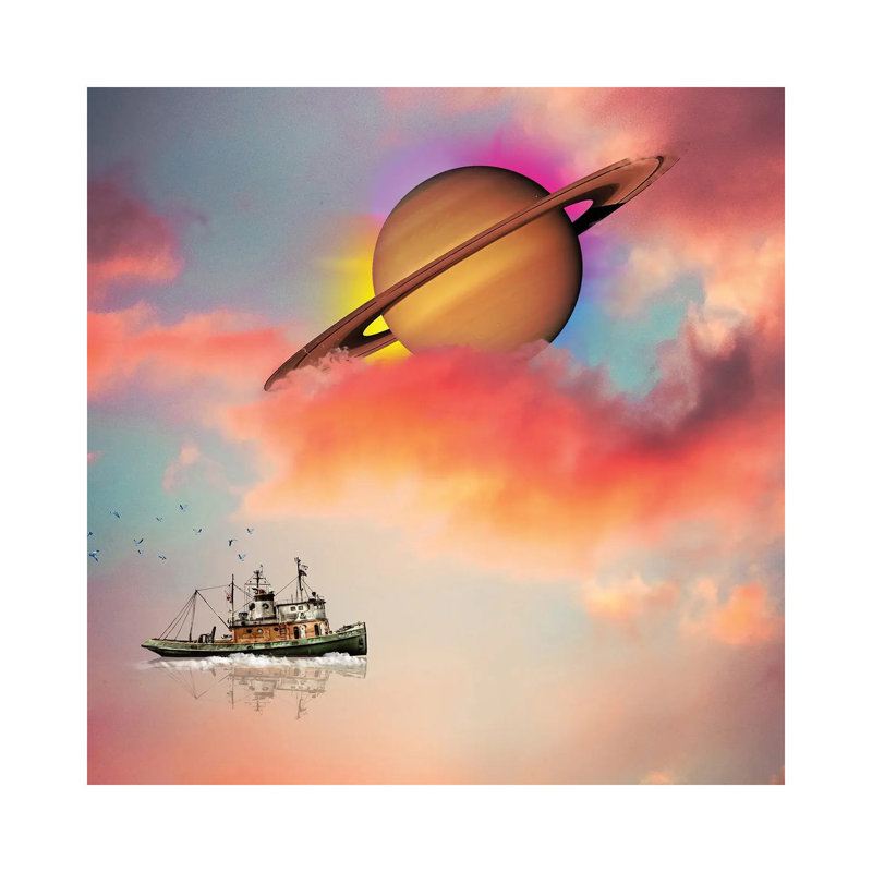 Tuging Around Saturn by David Loblaw - Wrapped Canvas Painting, 66.04 cm H x 66.04 cm W x 1.91 cm D