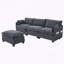 Canapé modulaire surdimensionné avec repose-pieds mobile-1794929998