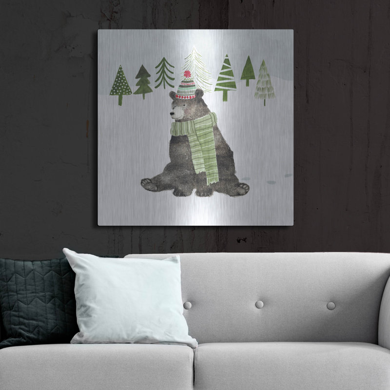 «Wood Land Christmas IV» par Victoria Borges, H 36 po x l 36 po