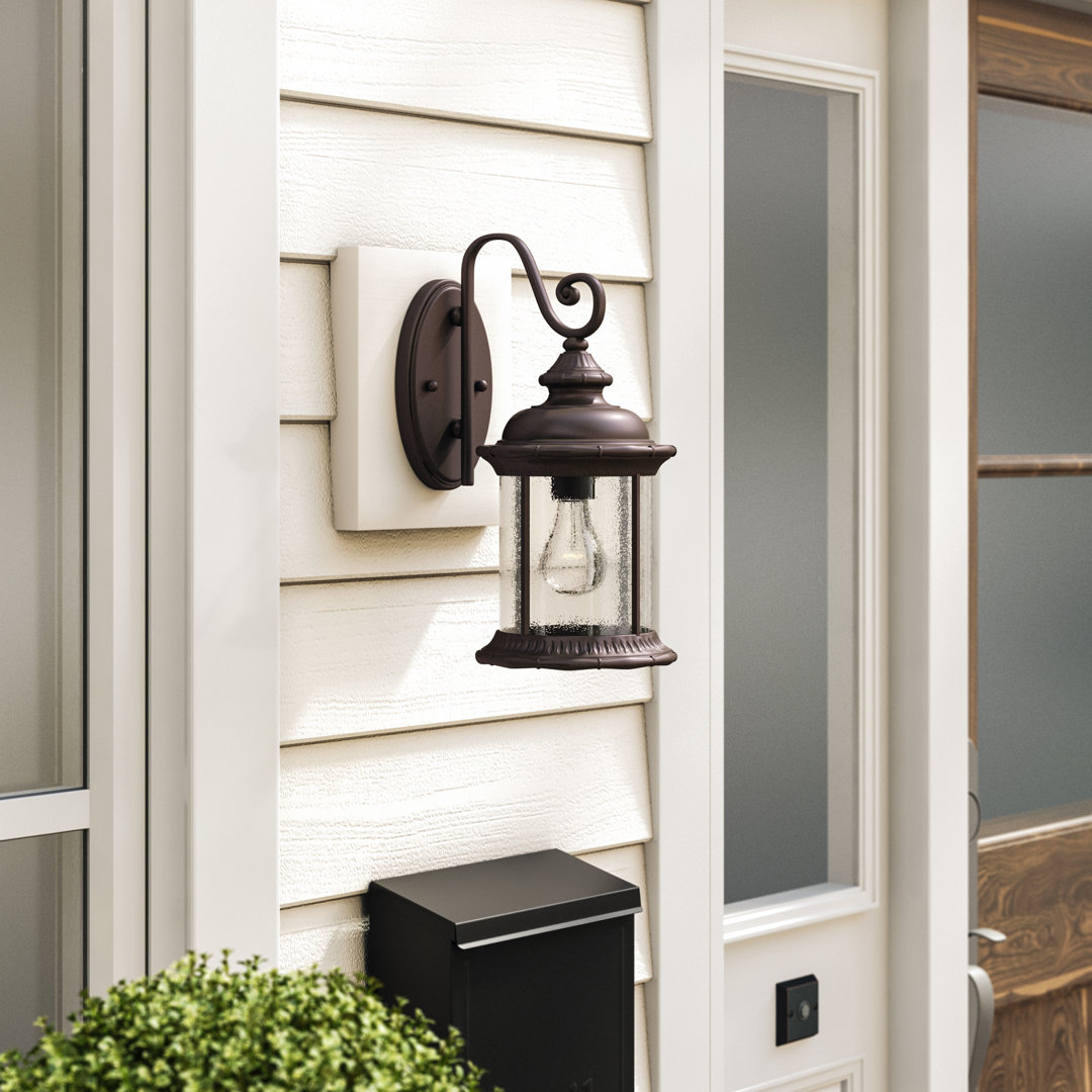 Morrissey Oil Rubbed Bronze Outdoor Wall Lantern Alcott Hill® Fixture 