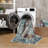 GLN Rugs Vintage Collection - Machine Washable Area Rug, Vintage Washable Rug, Non Slip Area Rug, Low Pile Living Room Rug, Bedroom Rug, Bathroom Rug - Easy Clean (Blue and Tan Rug)-1239938079