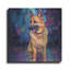 «German Shephard In The Rain» par Rich Monet, art mural en métal-375446109