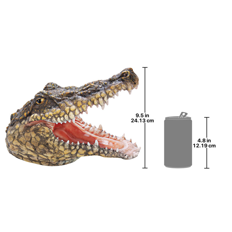 Statue de crocodile Chomper's Gonna Get You, Simple