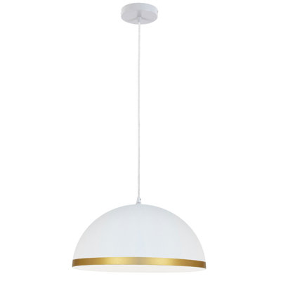 Luminaire suspendu en forme de dôme à 1 lumière à intensité variable Rancourt