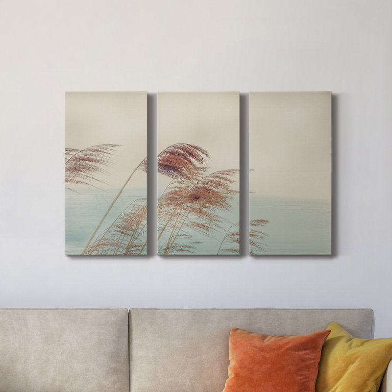 Windy I - ensemble de 3 impressions sur toile tendue, H 18 po x l 36 po x P 1 po
