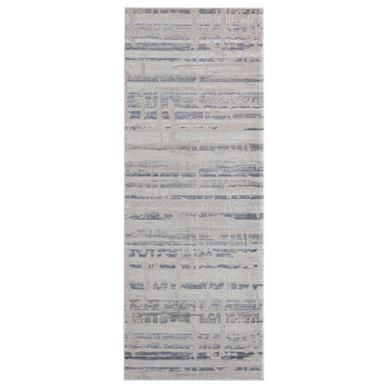 Tapis gris Emmeline, Tapis de couloir 2 pi 7 po x 7 pi 2 po