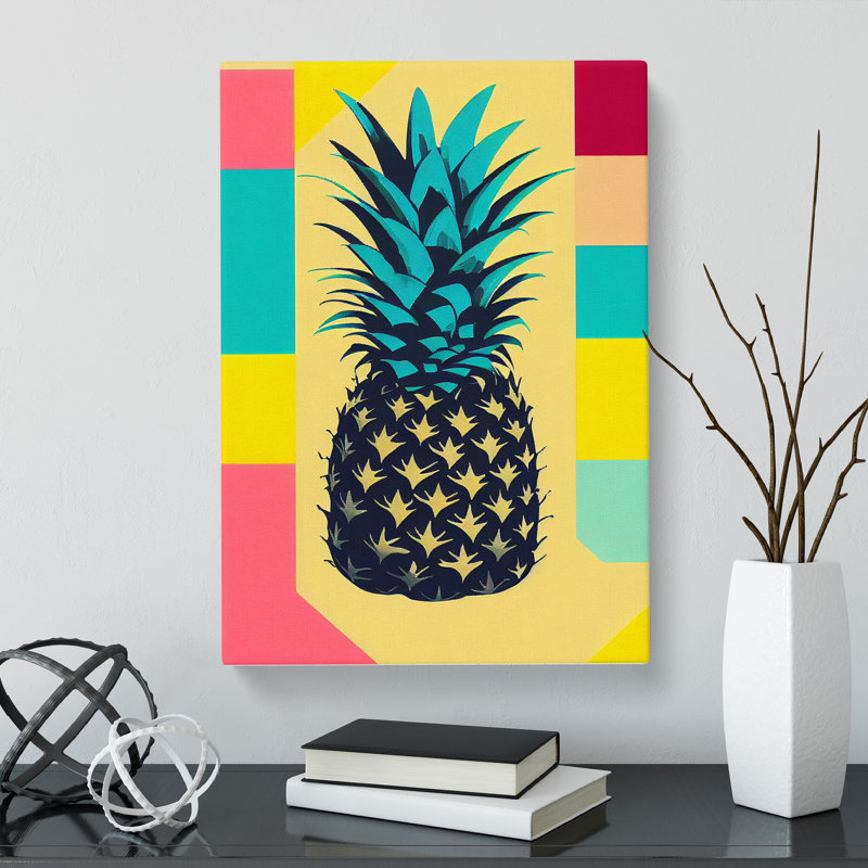 Ibtissem Pineapple Pop - Wrapped Canvas, 76cm H x 50cm W x 3cm D