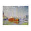Bateaux rouges à Argenteuil sur toile-1525585440