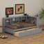 Lit de jour simple en bois avec tiroirs, tablette et ports de chargement USB-1470166098
