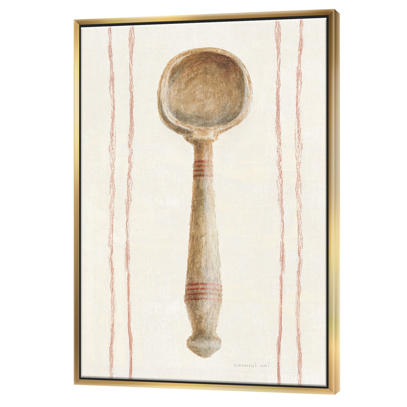 «Farm Kitchen IV», reproduction d'art, Toile avec cadre flottant or, H 46 po x l 36 po x 1,5 po