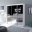 Armoire blanche 71 "avec miroir Aria-872644189