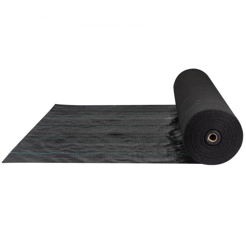 Weed Barrier, 5.8oz Landscape Fabric, 4ft x 300ft Cover Mat Heavy Duty Woven Grass Control Geotextile for Garden, Patio, Black