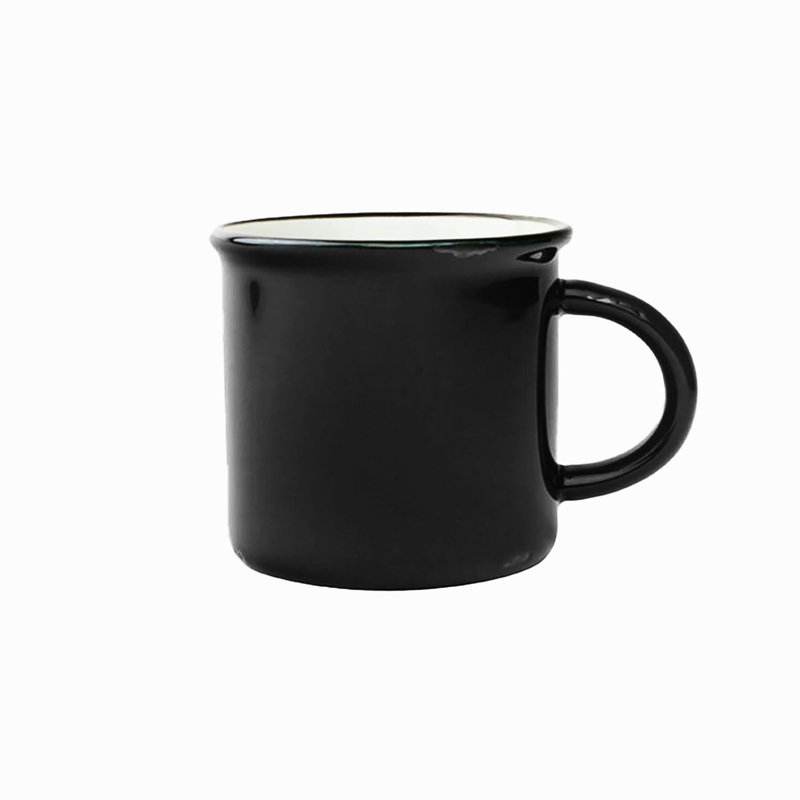 Canvas Home Tinware Stoneware Coffee Mug 16oz, Black
