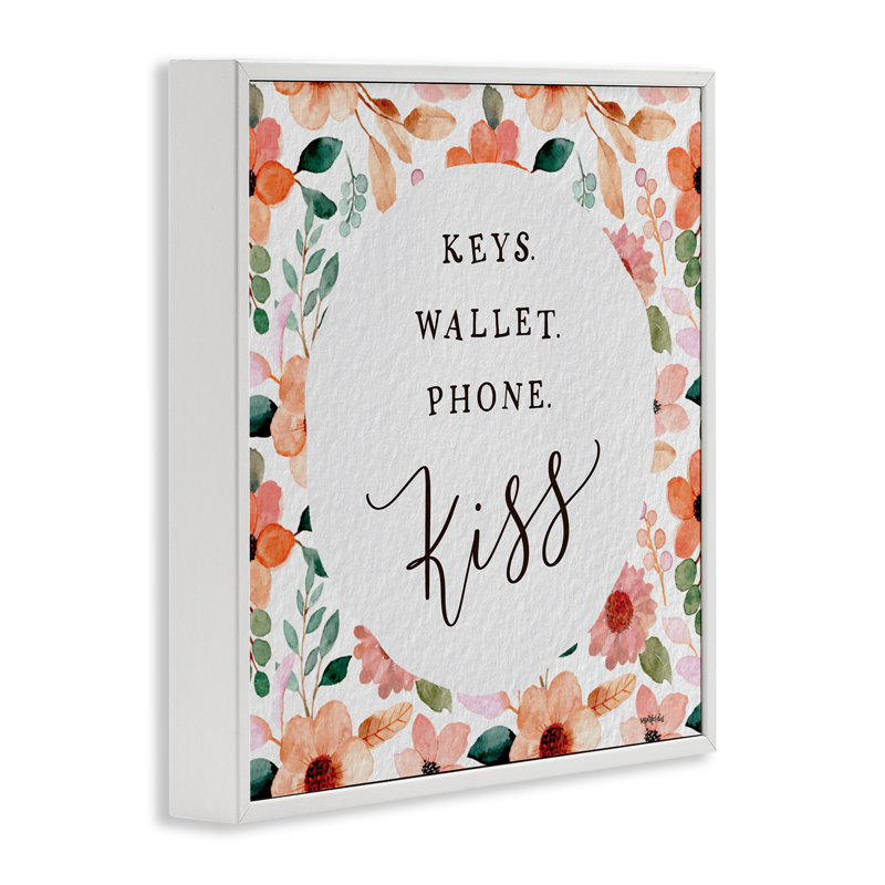 Porte-clés Keys, Giclée encadrée blanc bord de mer, H 24 po x l 24 po