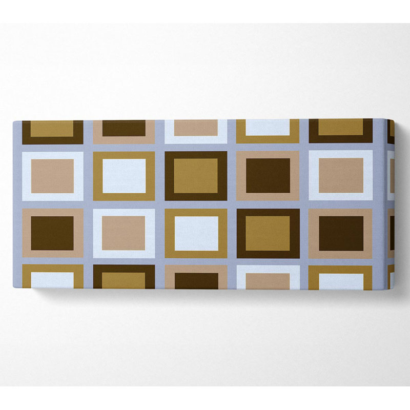 Squared in Square - Wrapped Canvas Art Prints, 50.8cm H x 121.9cm W x 10cm D